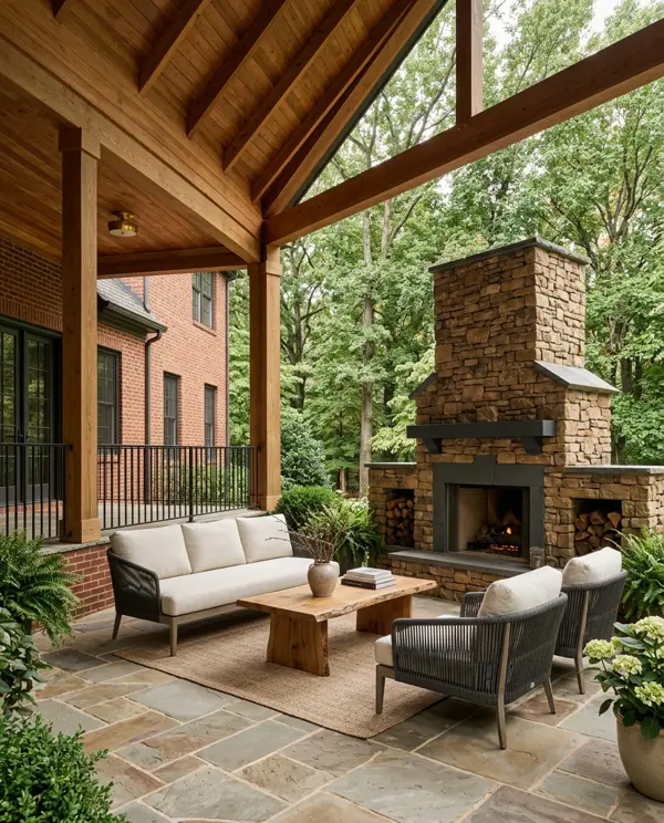 Completed outdoor living space by Studio G4